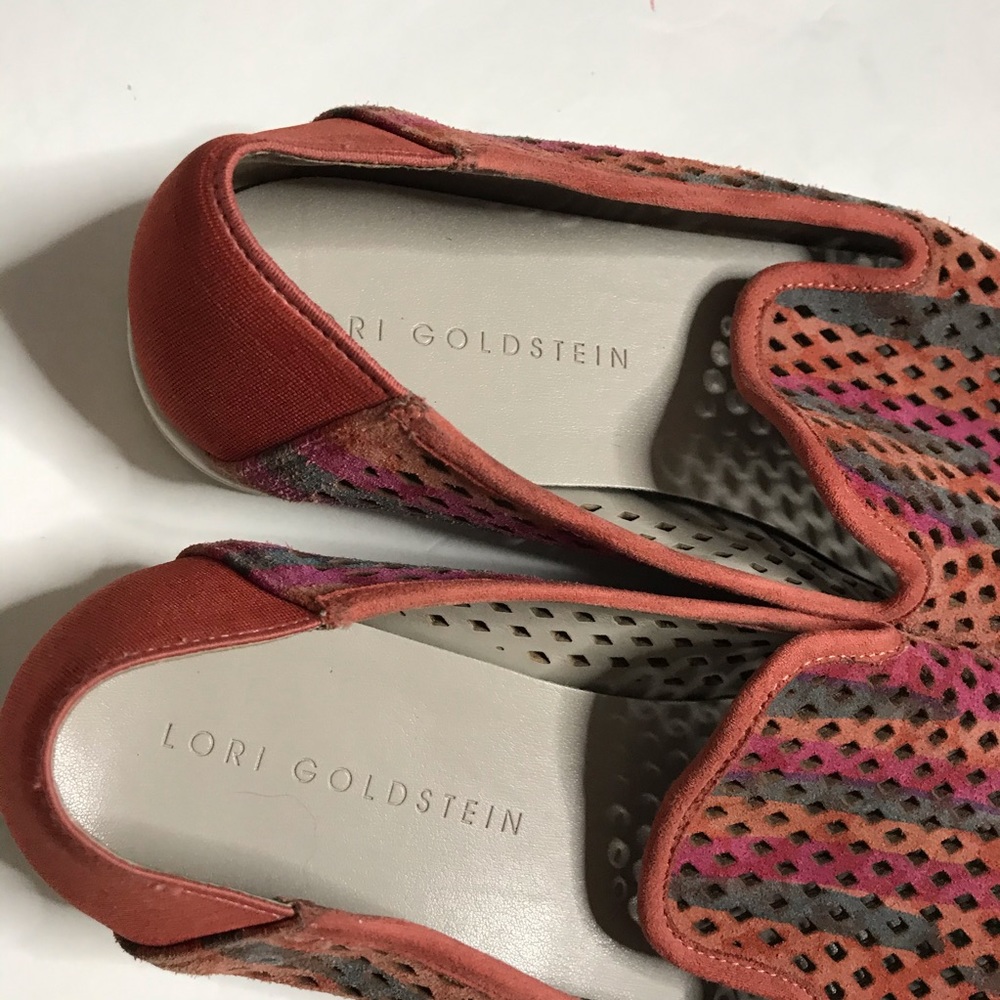 Lori Goldstein laser cut slip on loafers flats - Picture 4 of 12